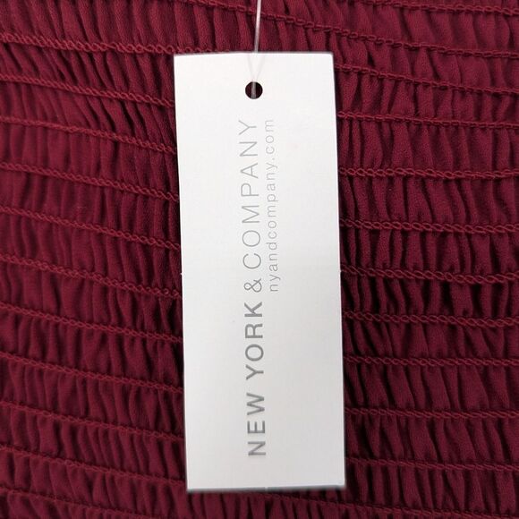 New York & Company NY&C Wine Red Milkmaid Maxi Floor Length Cardigan XXL NWT - Picture 8 of 10